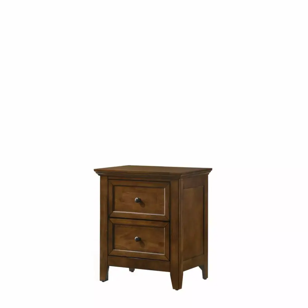 Intercon Furniture San Mateo Youth 2-Drawer Wood Nightstand in Brown
