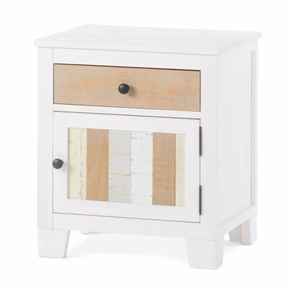 Child Craft Rockport Pinewood Nightstand with Large Drawer and Cabinet for Nursery or Bedroom Non-Toxic Finish