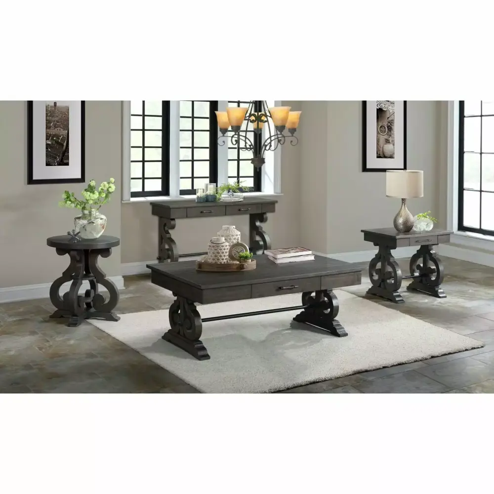 Picket House Furnishings Stanford Occasional Sofa Table - Versatile Living Room Table