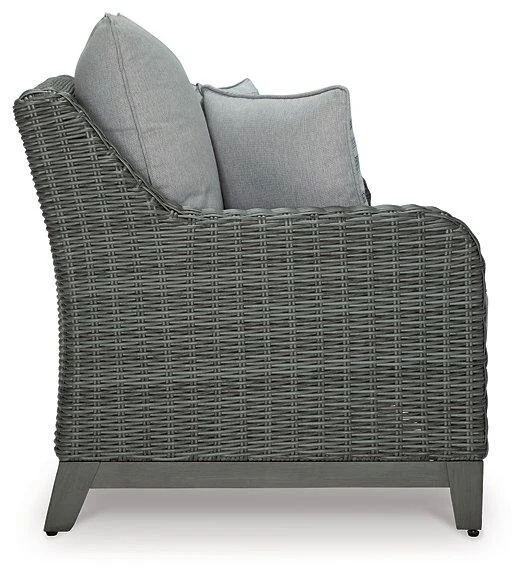 Elite Park Outdoor Loveseat with Cushion - Comfortable Two-Seater for Garden