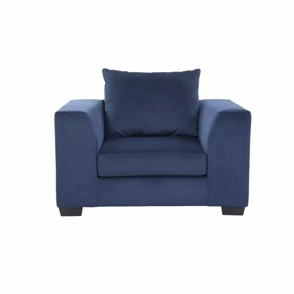 Furniture Timelesss Casual Ease Series Blue Upholstered Oversize Chair