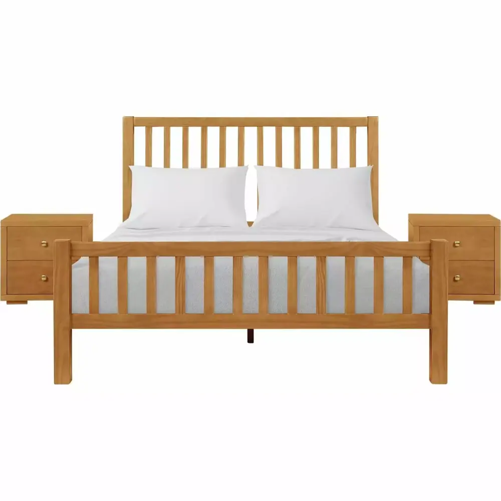HomeStock Renaissance Perfectment Wooden Platform Bedroom Set