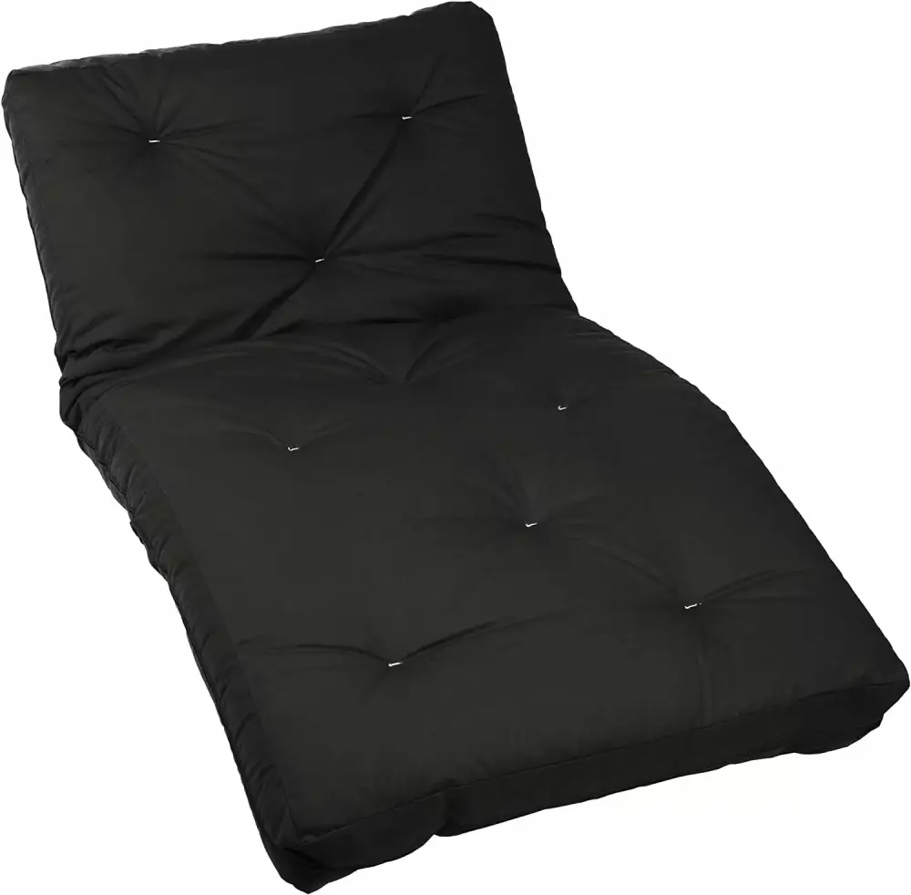 DALEI 6 Futon Mattress 8-inch Poly Solid Indoor Hunter Green