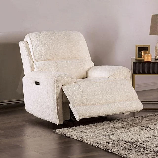 MORCOTE Power Recliner Beige Massage Chair with Heat