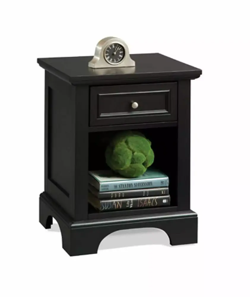 Bedford Black Queen Headboard and Two Nightstands Set by Homestyles