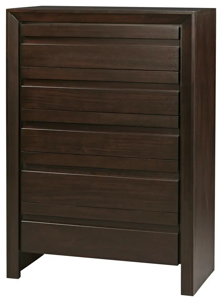 Modus Element 5 Piece Queen Bedroom Set With Chest in Chocolate Brown - Modern Design