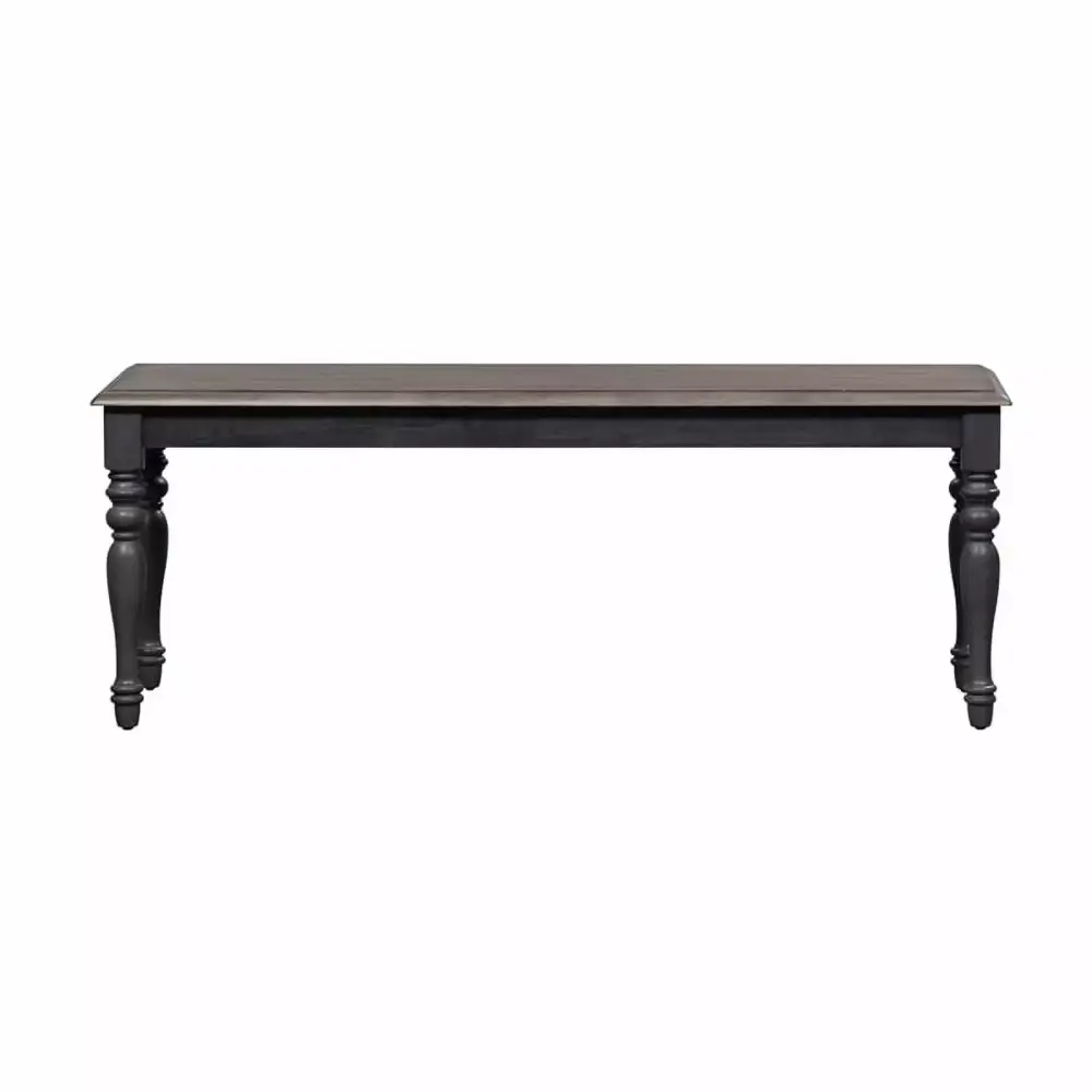 Ocean Isle Dark Gray Bench (RTA) - Ready-to-Assemble Bench for Entryway or Living Room