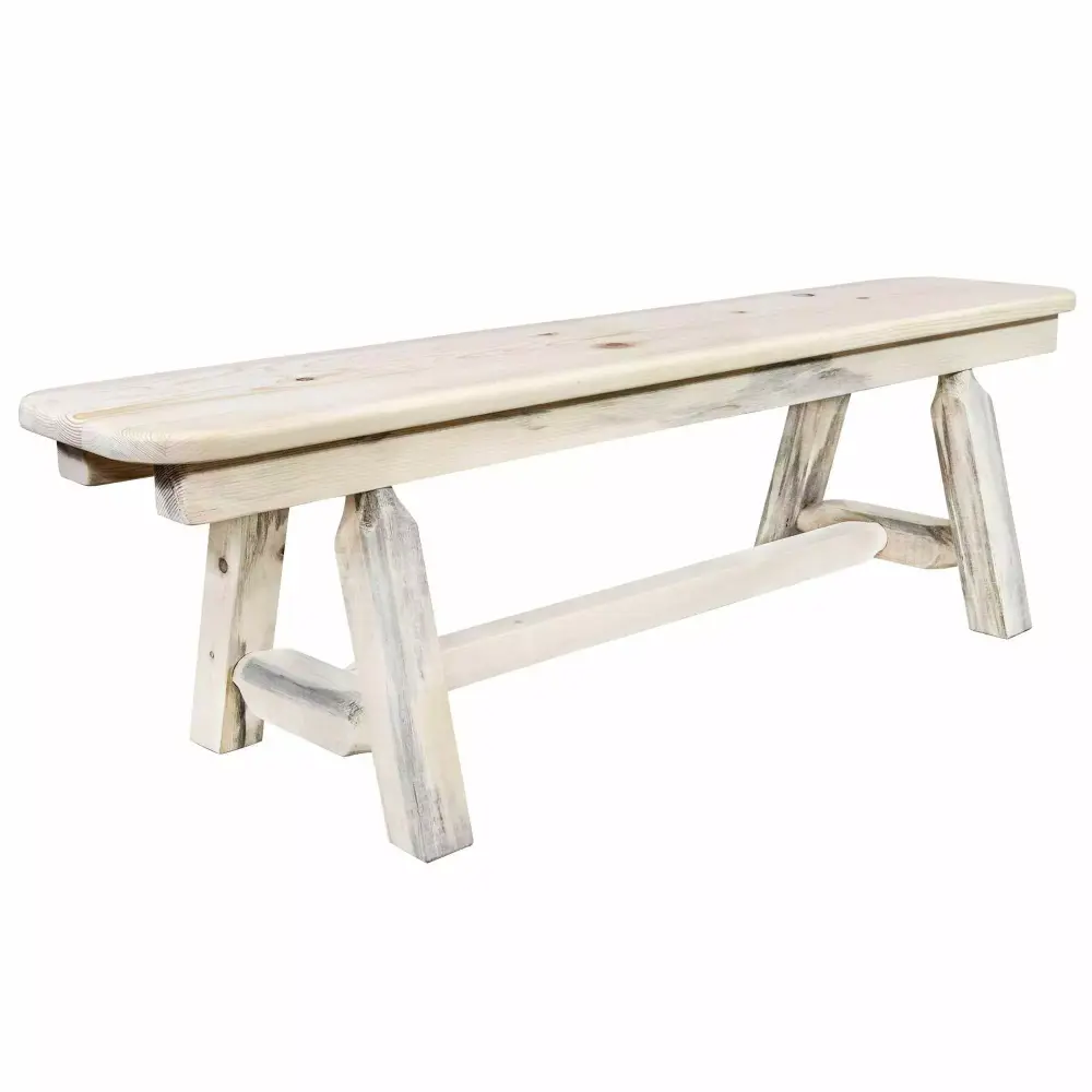Homestead Collection Plank Style 5 Foot Bench Ready to Finish