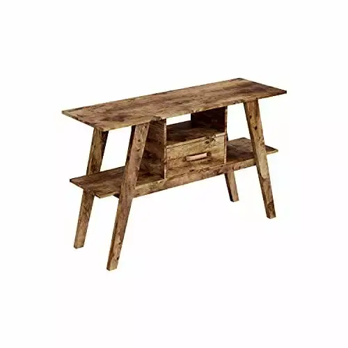 Safdie & Co Safdie 81091.Z.07 Entryway Console Sofa Couch Table Accent Wall Table 47 Long Reclaimed Wood with 1 Drawer 1 Shelf for Living Room