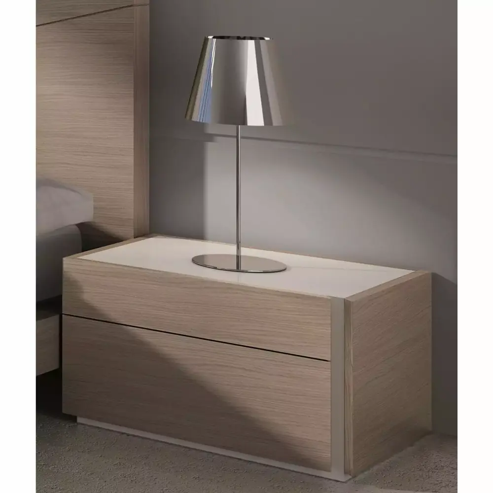 J&M Furniture Evora Right Facing Night Stand - Modern Bedside Table with Unique Design