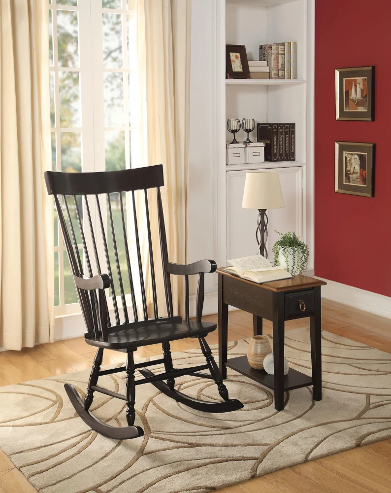 Arlo Black Rocking Chair for Living Room or Nursery