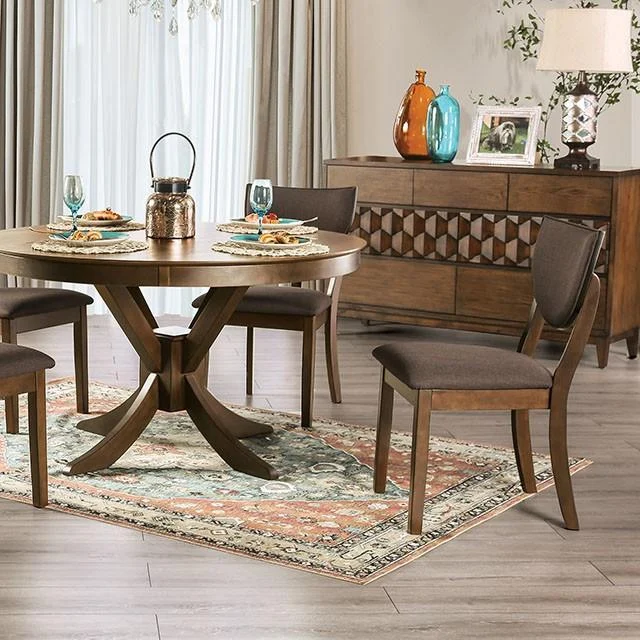 MARINA Round Dining Table - Modern Wooden Kitchen Table for 4-6 People