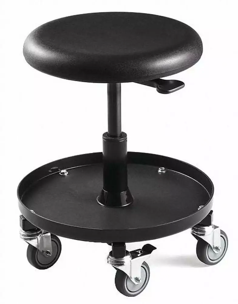 Bevco Round Stool - 5-Star Base - Black - 27H 3357