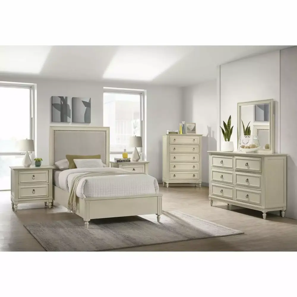 HomeStock Rustic Retreat Twin Panel 3 Piece Bedroom Set
