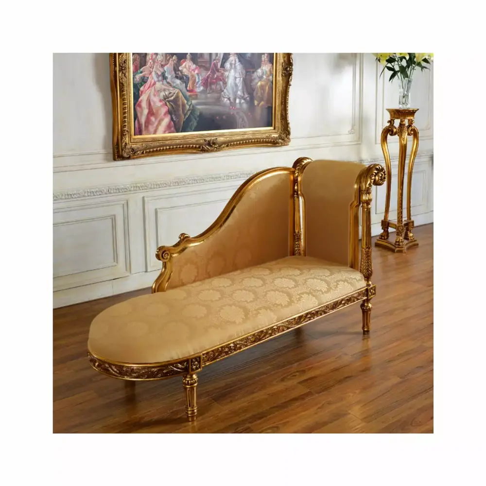 Homestock Rustic Refinement FON-32 Chaise Lounge Vintage Style