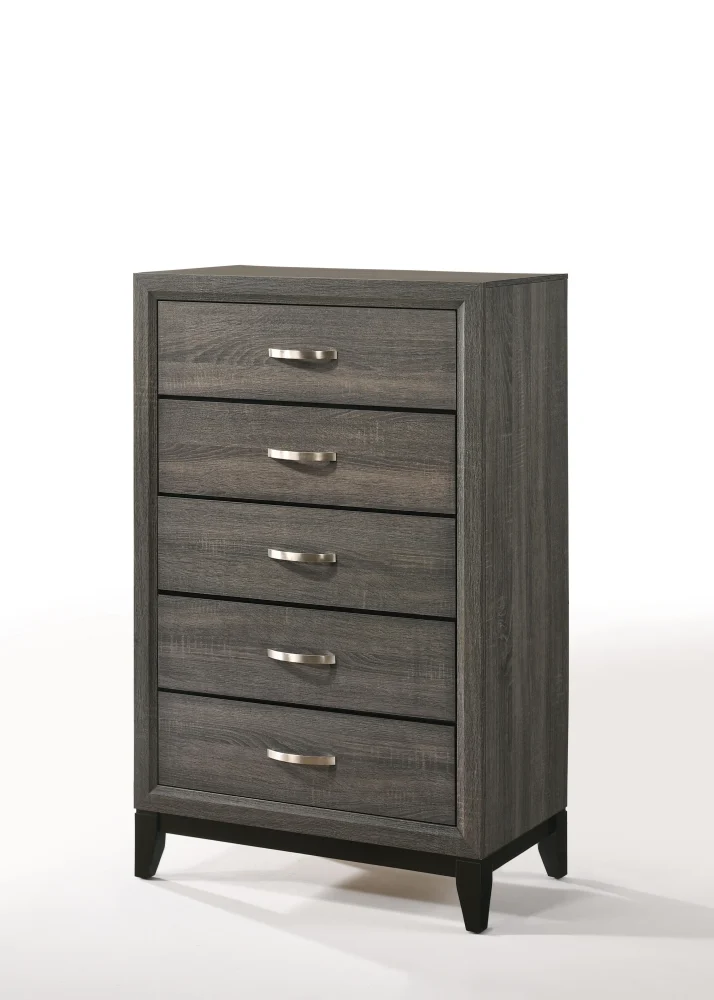 Valdemar Weathered Gray Chest for Rustic Bedroom Storage