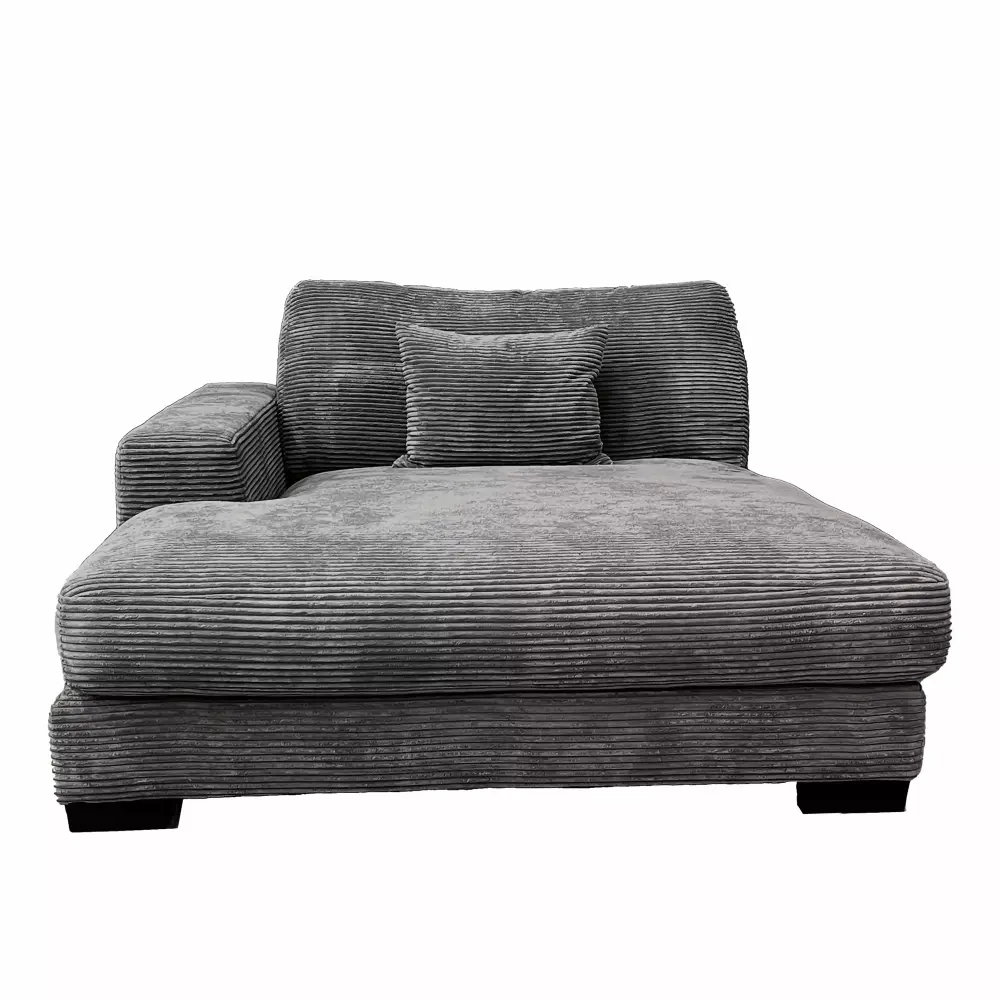 DeeHome Bella Grey Chaise LF - Modern Left Facing Lounge Chair