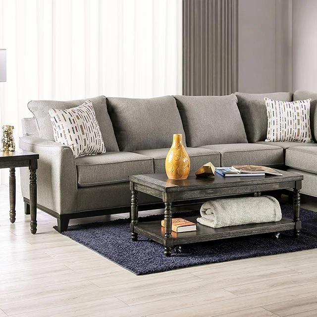 LANTWIT Sectional Light Gray Modular Sofa for Living Room