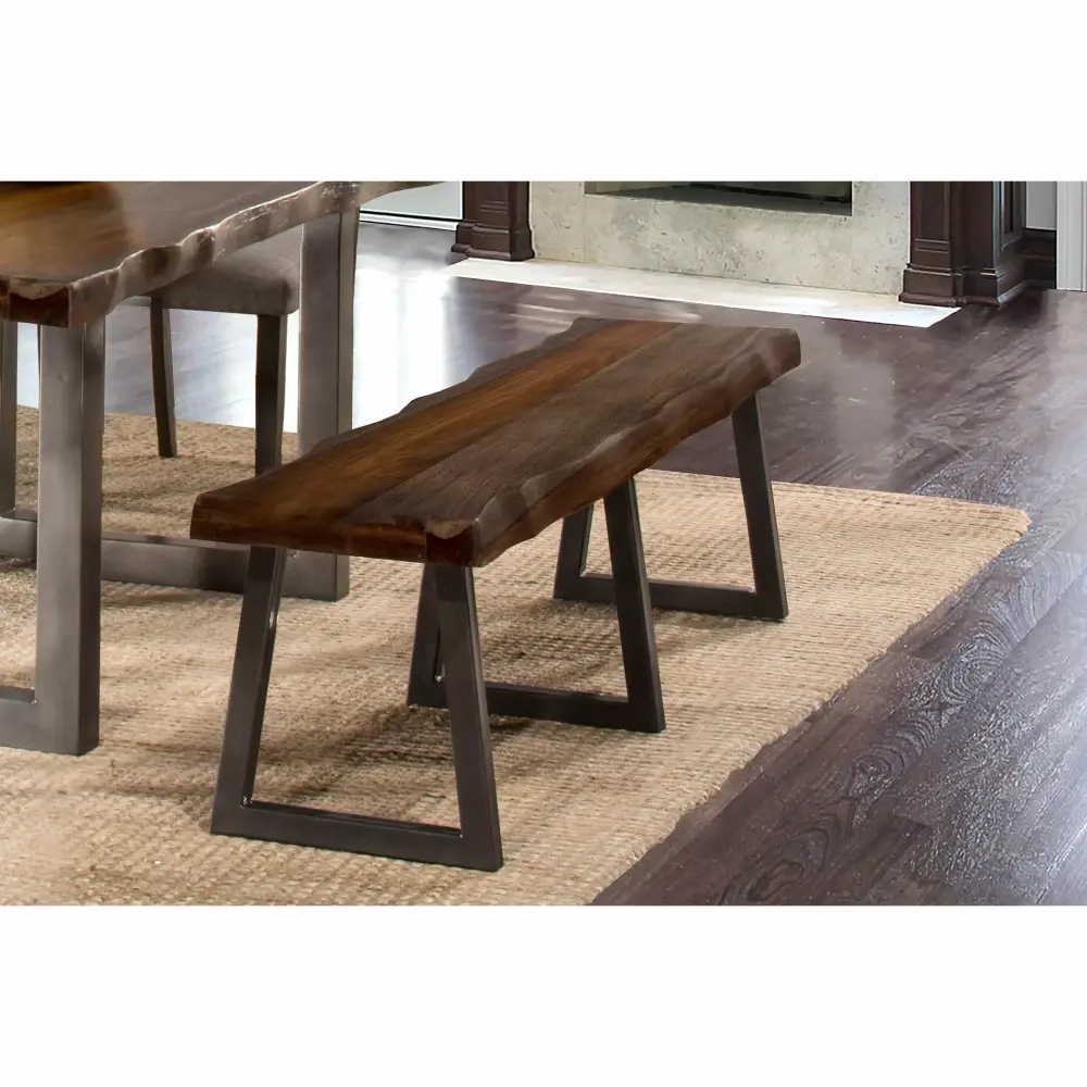 Hillsdale Furniture Emerson Bench Gray Sheesham