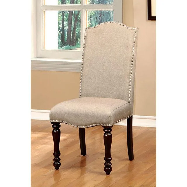 HURDSFIELD Antique Cherry Side Chair with Upholstered Seat