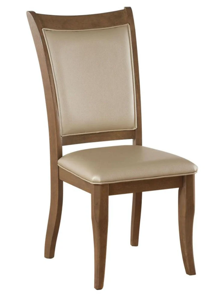 Acme Furniture Harald Side Chair Set of 2 Beige and Gray Dining Chairs