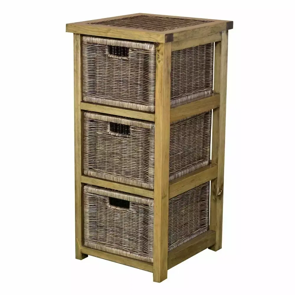 AFD Livingston Side Chest Compact Bedroom Dresser with Storage