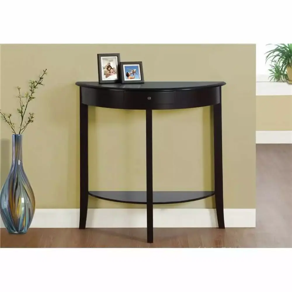 12 x 30.75 x 32 Cherry Solid Wood Finish Accent Table