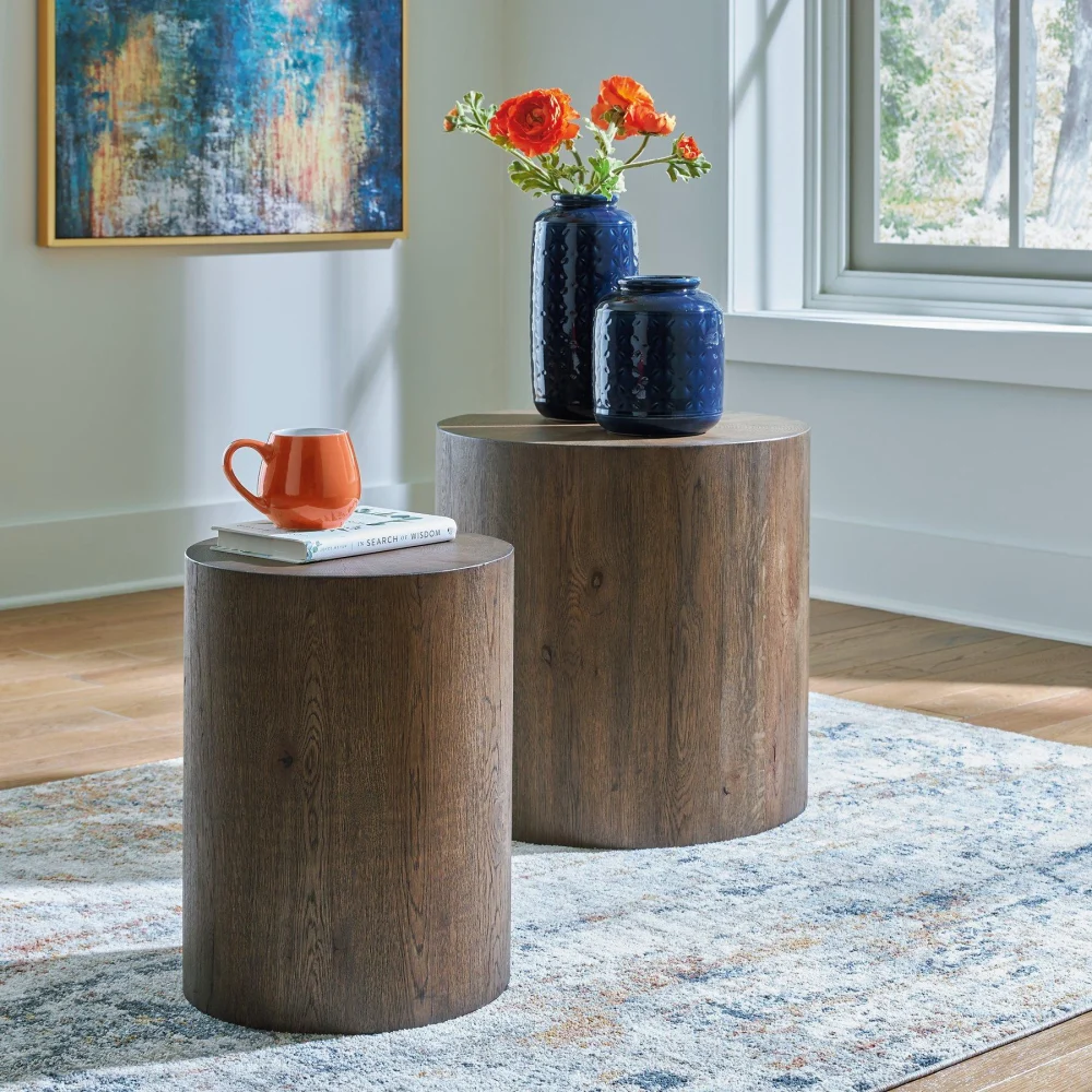 Cammund Accent Table Set of 2 - Modern Side End Tables for Living Room