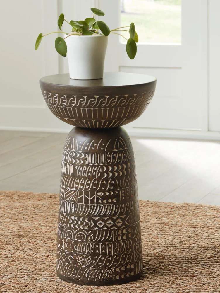 Hadcher Accent Table - Small Side Table for Living Room or Bedroom