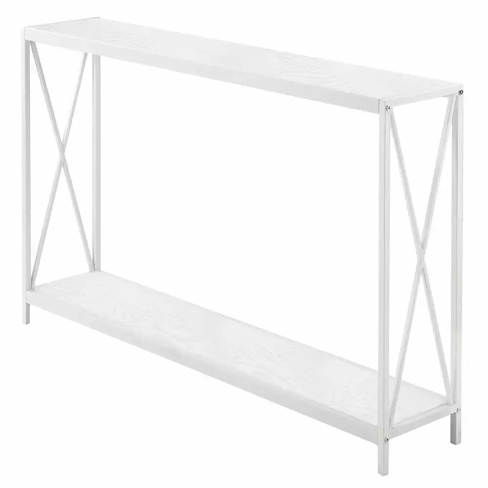 Zimtown Modern White Sofa Side Console Table for Living Room