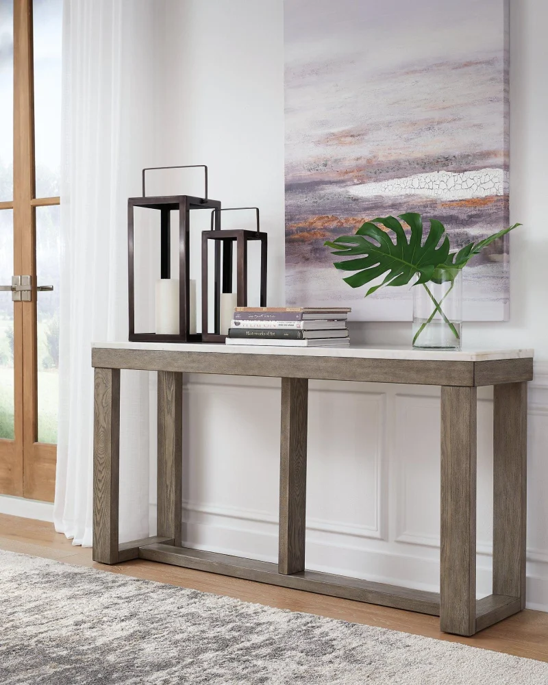 Loyaska Narrow Sofa Table Console for Behind Couch