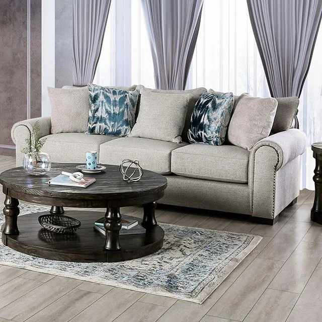 LAREDO Sofa Beige Comfortable Living Room Couch