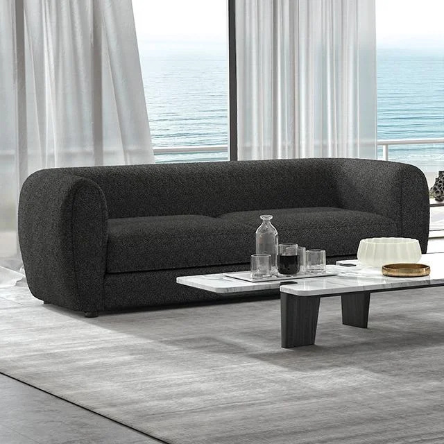 VERDAL Black Modern Sofa for Living Room