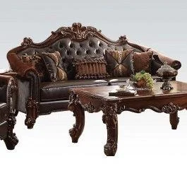 Acme Vendome Sofa in Cherry 53130 - Living Room Furniture