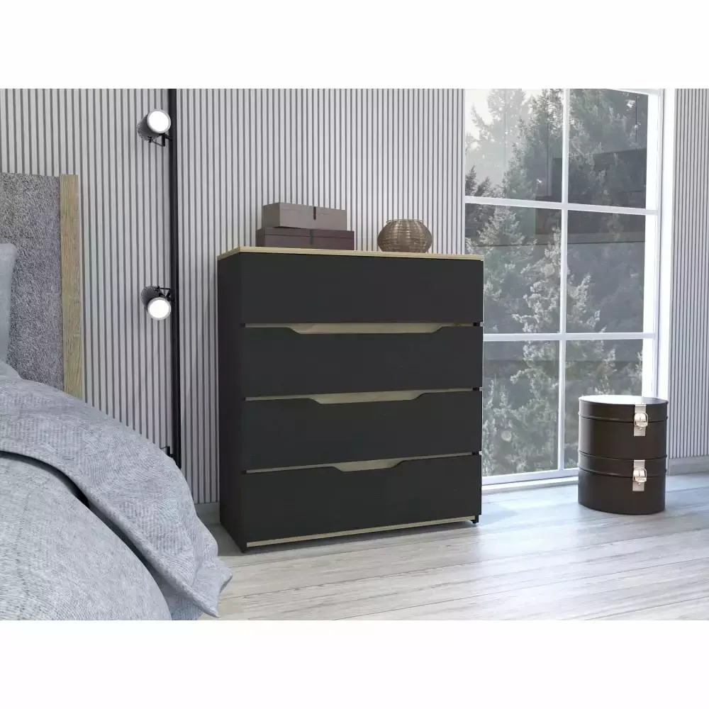 DeeHome California Four Spacious Drawers Dresser with Exceptional Top