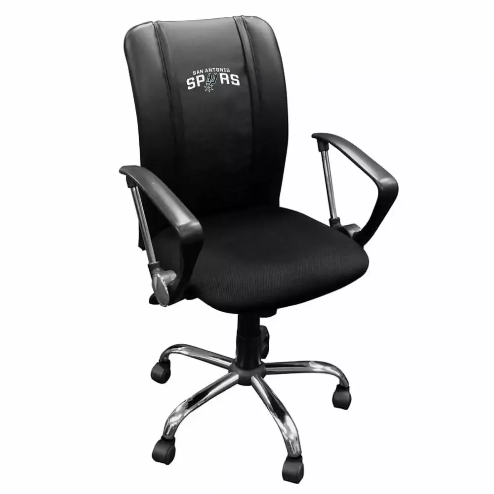 DreamSeat San Antonio Spurs Curve Office Chair - NBA Basketball Team Desk Chair