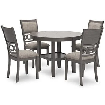 Wrenning Dining Table and 4 Chairs - Modern 5-Piece Kitchen Set