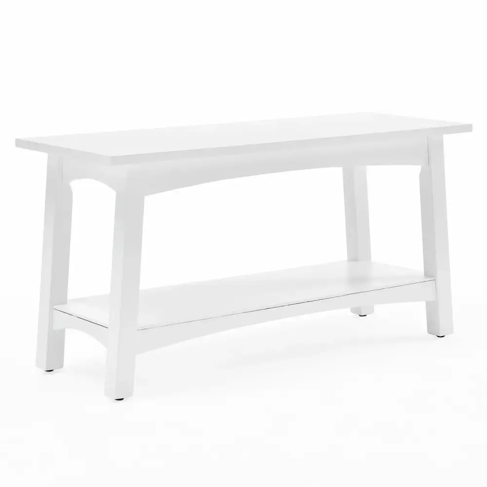 Alaterre Craftsbury 36W Wood Entryway Bench with Storage in Gray