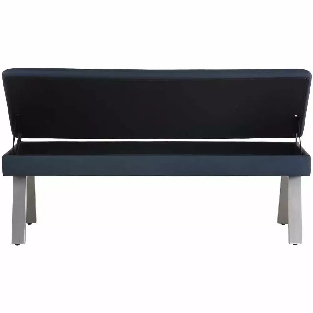 Chintaly Bench with Underseat Storage Blue - Practical Entryway Solution