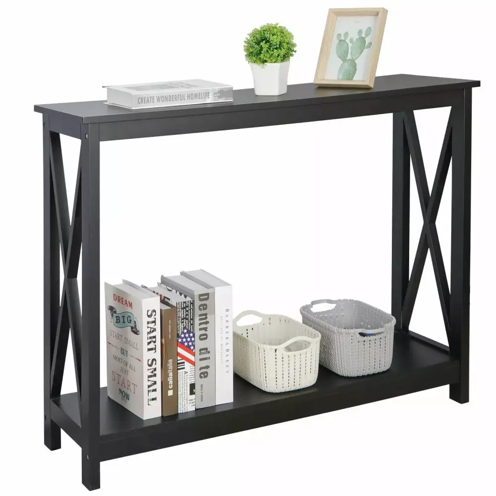 39 Inch Console Table Behind Sofa Storage Cabinet for Bedroom Living Room