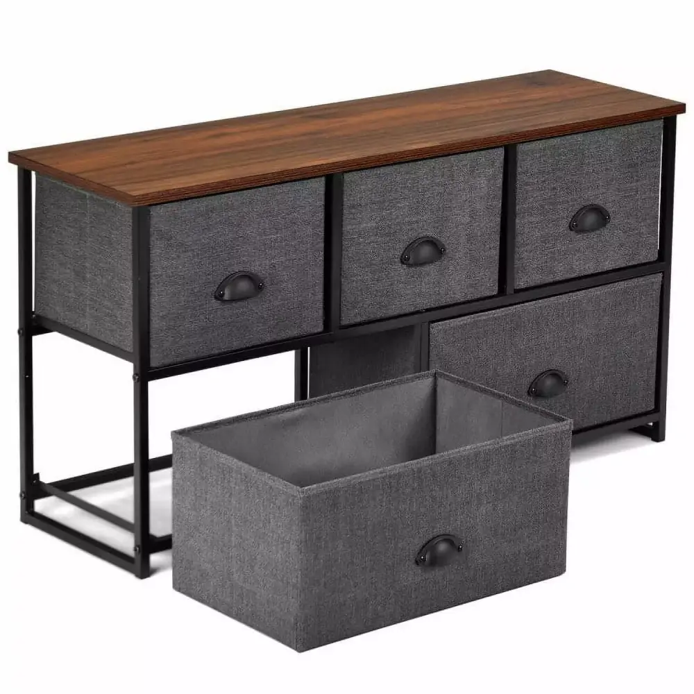 5-Drawer Dresser Storage Tower for Bedroom Living Room Stylish Organization