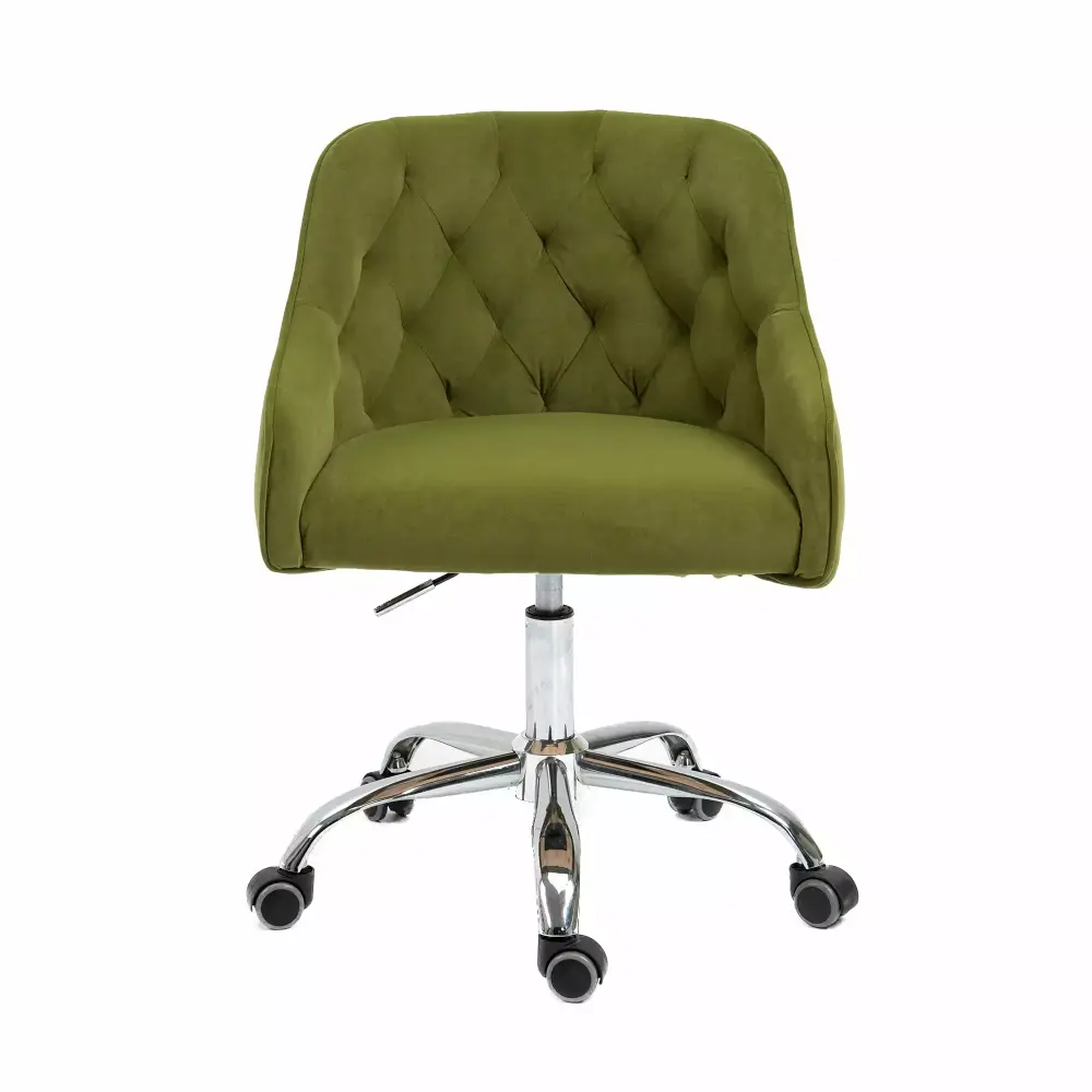 Walkfairy Swivel Shell Chair Modern Leisure Office Chair for Living Room Green