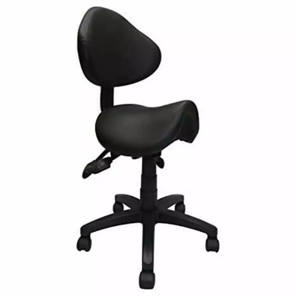 Nicer Furniture Stool with Swivel and Massaging 200 lb Capacity Black