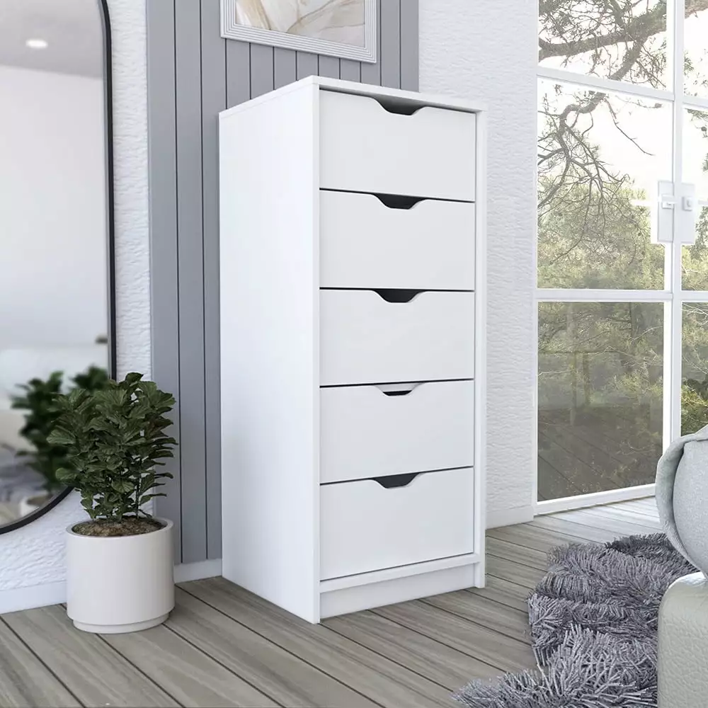 Kamran 5-Drawer Dresser - 68.34 Inch Wide Elevate Bedroom Decor Storage Solution