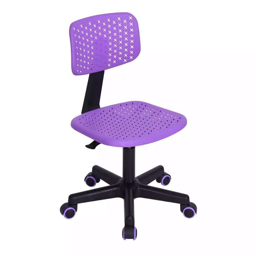 Homycasa Purple Plastic Teen Task Chair for Kids and Teens