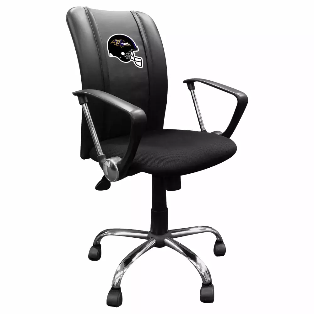 Baltimore Ravens Team Curve Task Chair - NFL Themed Ergonomic Office Chair