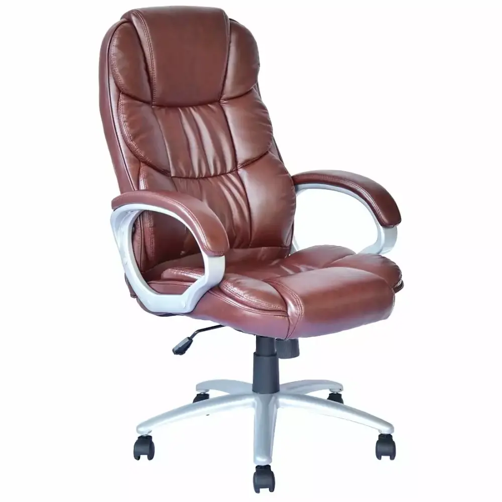 BestOffice Ergonomic Office Chair with Lumbar Support Swivel Rolling Chair for Men and Women in Brown