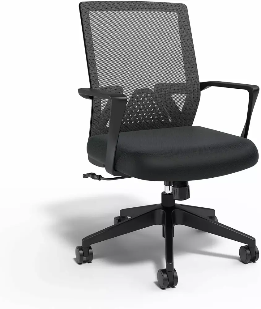Cartwright Ergonomic Office Chair Adjustable Tilt Lock Mesh Task Chair Black