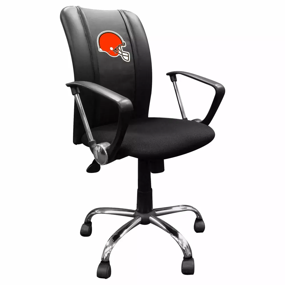 Cleveland Browns Team Curve Task Chair - NFL Themed Comfortable Office Chair