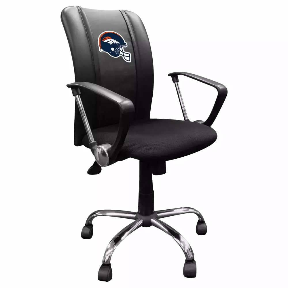 Denver Broncos Team Curve Task Chair - NFL Office Chair with Ergonomic Support